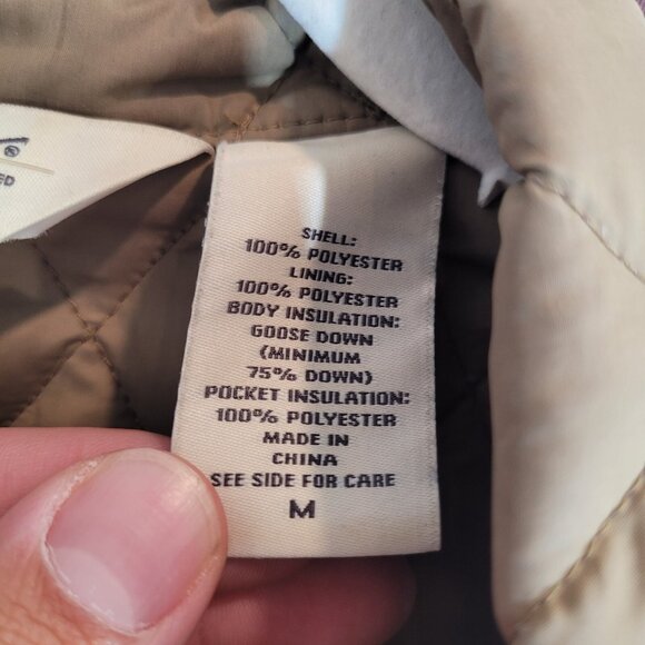 Eddie Bauer Goose Down Vest Womens Medium Purple Puffer Full Zip Quilted Pockets - Picture 5 of 10